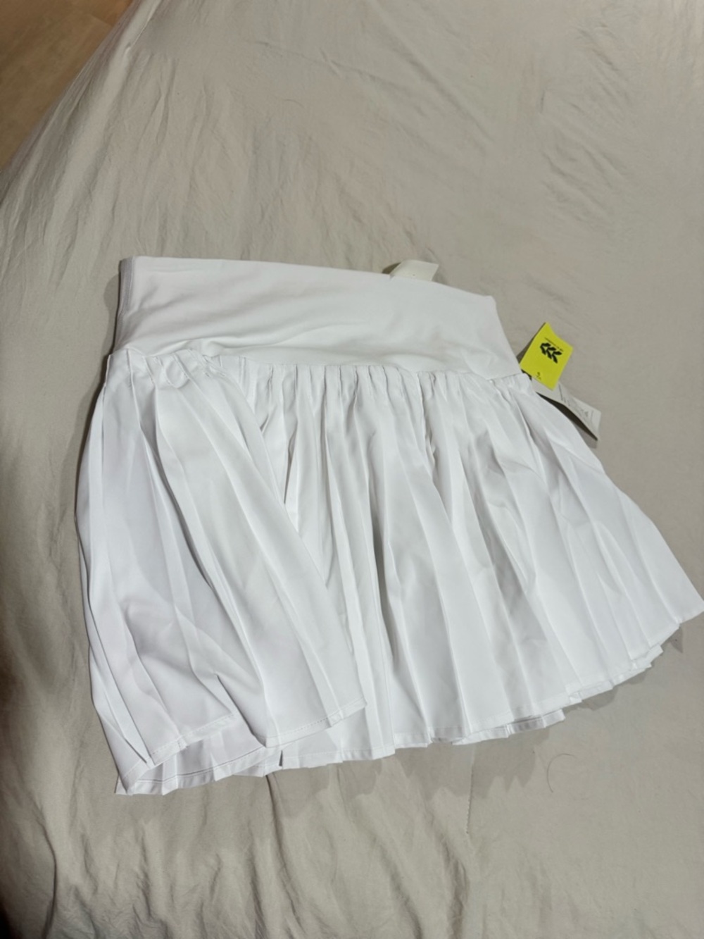 NWT all in motion White Pleated Mini Skirt